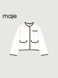 Cardigan MAJE logo ngực
