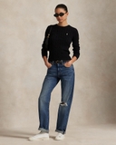 Áo len RALPH LAUREN trơn cổ tròn dài tay 4 màu