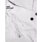 Váy SELF PORTRAIT ren trắng 4 khuy