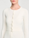 Cardigan SANDRO kem dáng ngắn