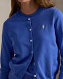 Cardigan RALPH LAUREN trơn len mỏng 6 màu