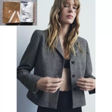 Blazer ZARA kẻ ngắn
