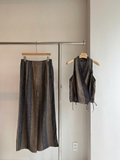 Quần MASSIMO DUTTI kẻ nâu