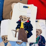 Áo len RALPH LAUREN kem gấu áo trong vàng