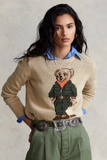 Áo len RALPH LAUREN nâu gấu khăn cam