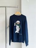 Áo len RALPH LAUREN navy quần yếm trắng