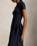 Váy RALPH LAUREN navy vạt đối xứng