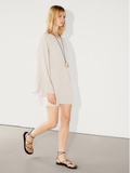váy Massimo Dutti kem dáng rộng tay loe