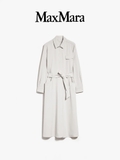 Trendcoat MAX MARA ghi túi ngực kèm belt