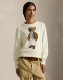 Áo len RALPH LAUREN kem gấu nâu