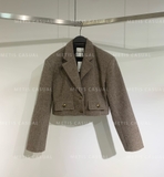 Blazer dạ SANDRO nâu