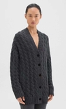 Cardigan THEORY dáng dài 2 màu