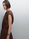 Váy MASSIMO DUTTI nâu chun eo