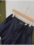 Quần jean 3X1 xanh đậm ống rộng