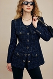 Áo dạ tweed SELF PORTRAIT khuy đá