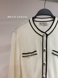 Cardigan Tory Burch viền 2 màu