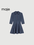 Váy MAJE tay lỡ cổ bẻ dáng ngắn