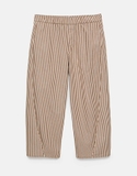 Quần PULL&BEAR kẻ nâu cạp chun