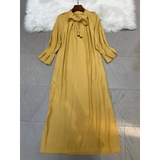 Váy MAX MARA lụa vàng xuông