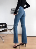 Quần Jean Zimmer Man ống vẩy kèm belt