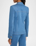 Áo khoác jeans VERONICA BEARD viền chỉ vàng ( có set )