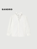 Sơ mi SANDRO cổ dựng chun