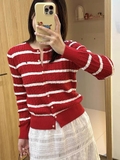 Cardigan RALPH LAUREN kẻ ngang 3 màu