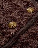 Áo khoác VERONICA BEARD nâu dạ tweed