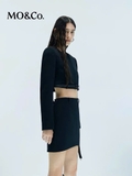 Áo khoác MO&CO đen dáng lửng