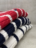 Cardigan RALPH LAUREN kẻ ngang 3 màu