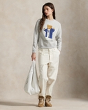 Áo nỉ RALPH LAUREN ghi gấu quàng khăn