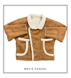 Coat da lộn SANDRO lông vón