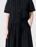 Chân váy MAJE navy đá dài (có set)