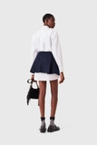 Váy sơ mi MAJE trắng kèm chân váy navy 2in1