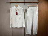 Set linen LORO PIANA áo+ quần