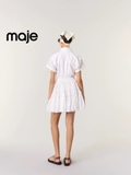 Váy MAJE trắng cải ren cộc tay