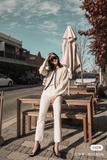 Quần jeans TOTEME trắng