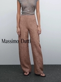 Quần lụa MASSIMO DUTTI nâu loang