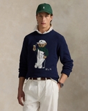 Áo len RALPH LAUREN navy quần yếm trắng