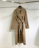 Aó dạ Zara handmade nâu kèm belt