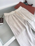 Quần  LORO PIANA linen cạp chun