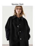 Áo dạ MASSIMO DUTTI đai tay, dài