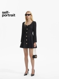 Váy tweed SELF PORTRAIT hàng khuy giữa