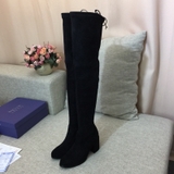Boot đùi da lộn STUART 7cm