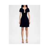 Váy SANDRO cổ viền đá chân bồng