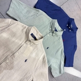 Sơ mi RALPH LAUREN cộc tay linen 3 màu