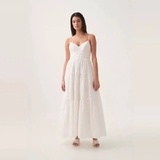 Váy 2 dây AJE maxi trắng