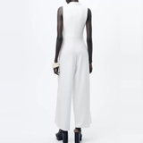 Jump ZARA trắng cổ đổ