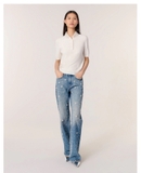 Áo len MAJE kem cổ ngọc cộc tay