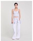 Áo 2 dây SANDRO kẻ xanh